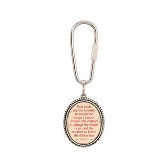 Symbols of Faith "God Grant Me The Serenity" Oval Key Fob