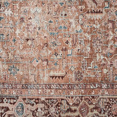 Everwash Callaghan Edith Distressed Medallion Area Rug or Runner