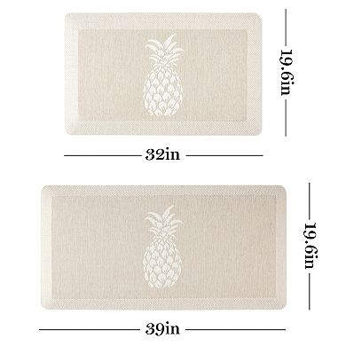 Martha Stewart Aloha Modern Pineapple Anti-Fatigue Air-Infused Kitchen Mat