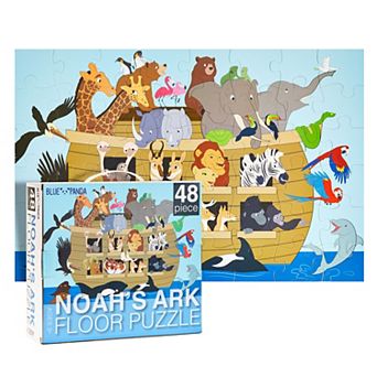 48 pc Giant Floor Puzzles for Kids Ages 3-5 and 4-8, for Toddler Preschool Learning Activities (2 x 3 Feet)