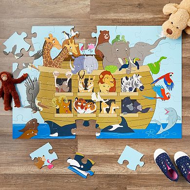 48 Piece Giant Floor Puzzles for Kids Ages 3-5 and 4-8, for Toddler Preschool Learning Activities (2 x 3 Feet)