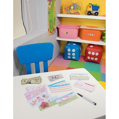 Dogs Themed Kids Checkbook Educational Toy for Kids, 150 sheets, 6 x 2.75"