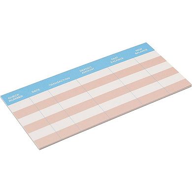Dogs Themed Kids Checkbook Educational Toy for Kids, 150 sheets, 6 x 2.75"