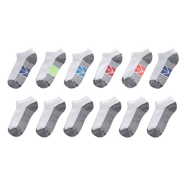 Boys 420 Hanes Ultimate 10+2 Bonus Pack No Show Socks