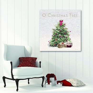 COURTSIDE MARKET O Christmas Tree Canvas Wall Art