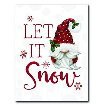 COURTSIDE MARKET Let It Snow Gnome Canvas Wall Art
