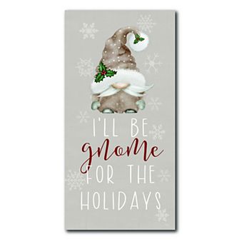 COURTSIDE MARKET Welcome Gnome Canvas Wall Art