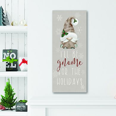 COURTSIDE MARKET Welcome Gnome Canvas Wall Art