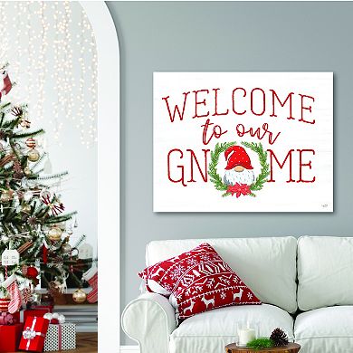COURTSIDE MARKET Welcome Home Gnome Canvas Wall Art