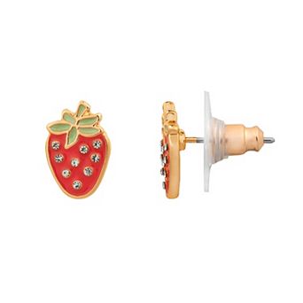 LC Lauren Conrad Strawberry Stud Earrings