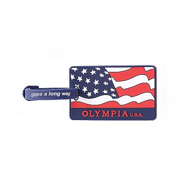 Olympia American Flag Luggage Tag 2-piece Set
