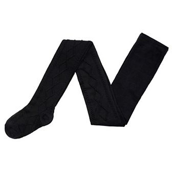 Girls 4-16 Cuddl Duds Plushfill Diamond-Textured Tights