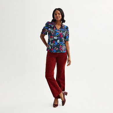 Women's Draper James Wide Leg Corduroy Pants