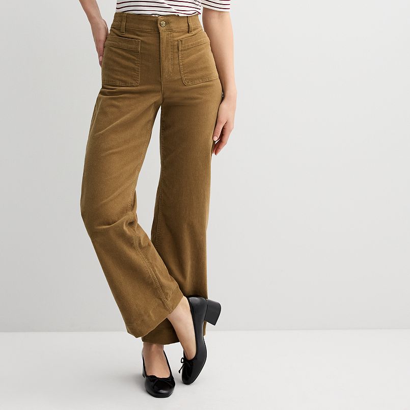 Women's Draper James Wide Leg Corduroy Pants
