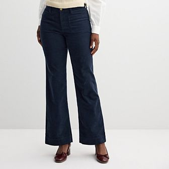 Women's Draper James Wide Leg Corduroy Pants