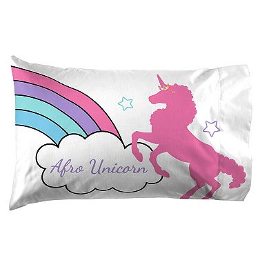 Afro Unicorn Unique, Divine, Magical Sheet Set