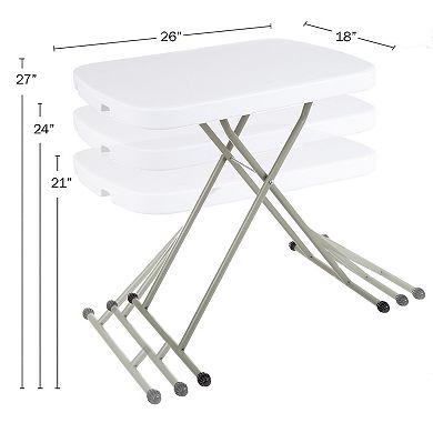 Everyday Home 26-in. Lightweight Portable Folding Table