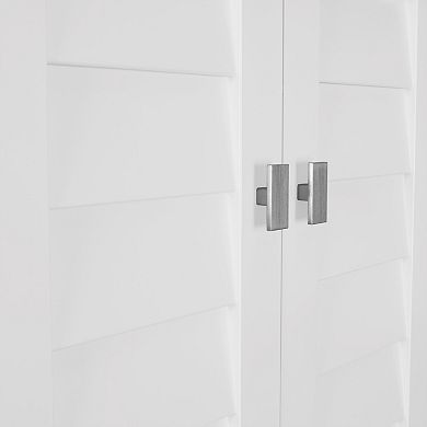 RiverRidge Home Brookfield Tall Bathroom Storage Corner Cabinet