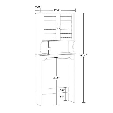 RiverRidge Home Brookfield Bathroom Over-the-Toilet Spacesaver