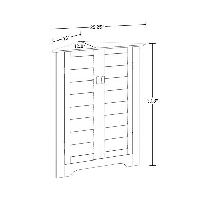 RiverRidge Home Brookfield Two-Door Corner Cabinet