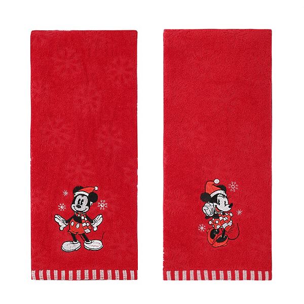 Disney Mickey Minnie Dish Towels 2 Pack Cotton Lucky In Love St Patrick's  Day