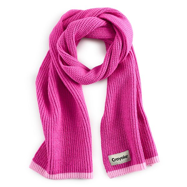 Crayola® X Kohl's Kids Solid Pop Stripe Blanket Scarf Sulphur Spring