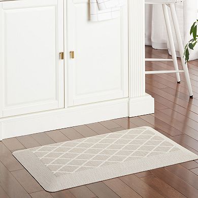 Martha Stewart Miles Modern Diamond Anti-Fatigue Air-Infused Kitchen Mat