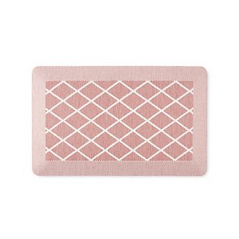 Martha Stewart Miles Modern Diamond Anti-Fatigue Air-Infused Kitchen Mat