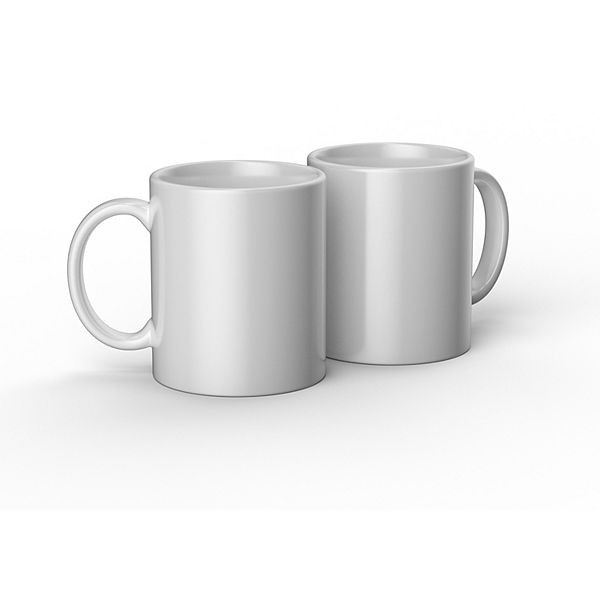 Cricut 2ct Ceramic Mug Small Blank - White : Target