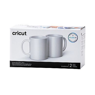 Cricut® 12-oz. Ceramic Mug Blank White 2-ct.