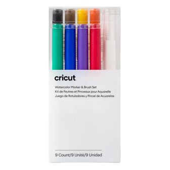 Cricut® Watercolor Marker & Brush Set 9 ct