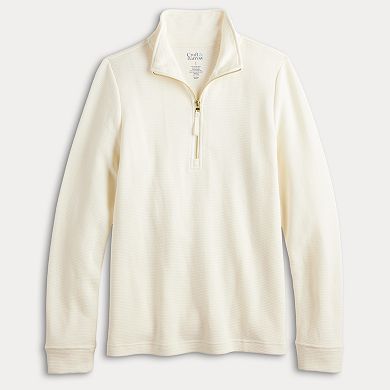 Women's Croft & Barrow® Quarter Zip Pullover