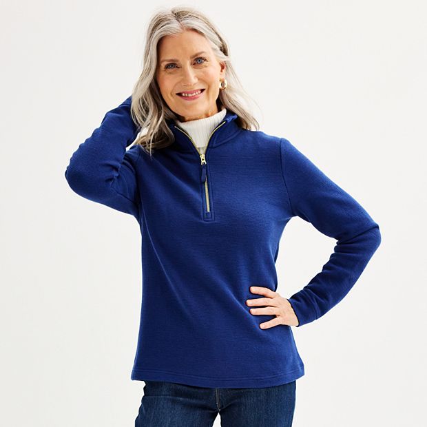 Women s Croft Barrow Quarter Zip Pullover