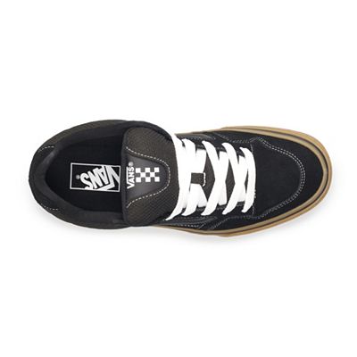 VANS MEN\'S 9 CALDRONE SUEDE MESH BLACK GUM YELLOW LOW TOP SNEAKER VN0A5JM2CHY Vans® Caldrone Suede Mesh Men main image 4