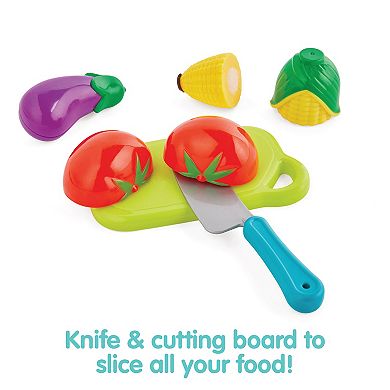 Kidoozie Just Imagine Slice 'N Play Fruits & Vegetables Shopping Set