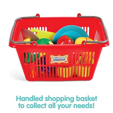 Kidoozie Just Imagine Slice 'N Play Fruits & Vegetables Shopping Set