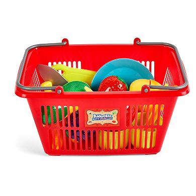 Kidoozie Just Imagine Slice 'N Play Fruits & Vegetables Shopping Set