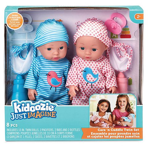 Детские куклы Kidoozie Just Imagine Care 'N Cuddle Baby Twin Set