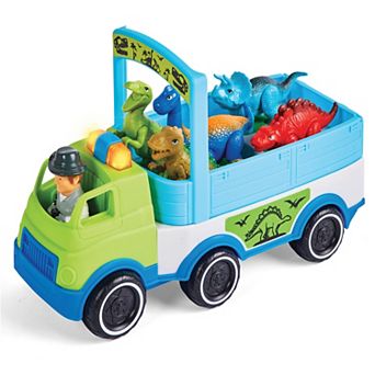 Kidoozie Dino Adventure Hauler & Dinosaur Set