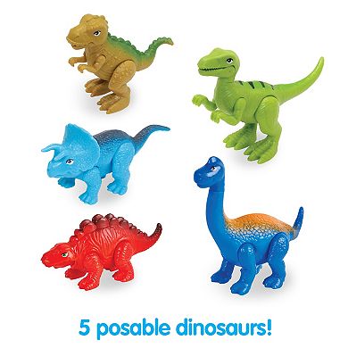 Kidoozie Dino Adventure Hauler & Dinosaur Set