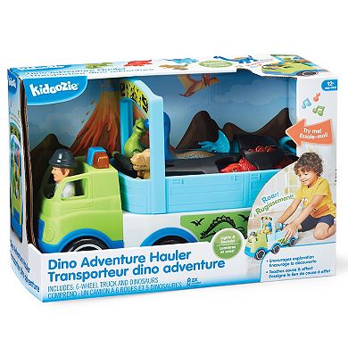 Kidoozie Dino Adventure Hauler & Dinosaur Set