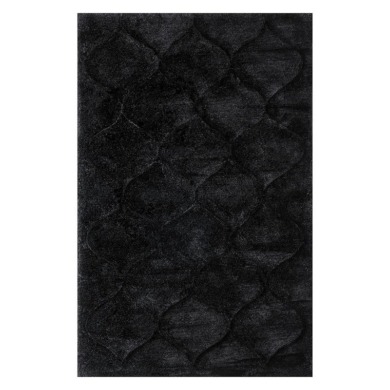 nuLOOM Elsie Contemporary Shag Area Rug, Black, 7.5X9.5 Ft