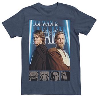 Big & Tall Star Wars Obi-Wan And Anakin Graphic Tee