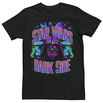 Big & Tall Star Wars Dark Side Neon Art Graphic Tee