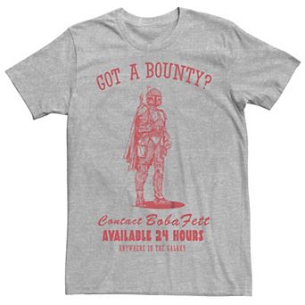 Big & Tall Star Wars Boba Fett Bounty Hunter Advertisement Graphic Tee