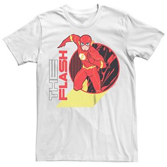 Big & Tall DC Comics The Flash Running Cartoon Graphic Tee