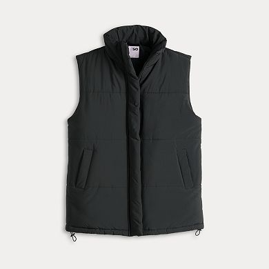 Juniors' SO® Oversized Puffer Vest