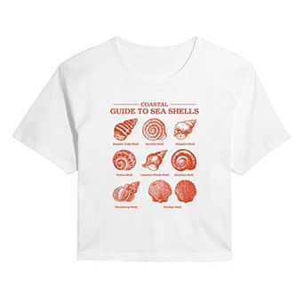 Juniors' Coastal Guide Cropped Graphic Tee