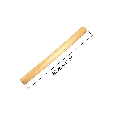 Kitchen Wooden 15.8" X 1.1" Flour Rolling Stick Pin Beige