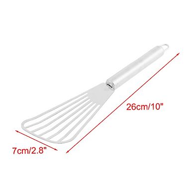 2pcs Stainless Steel Cooking Spatula Frying Fish Slotted Pancake Turner